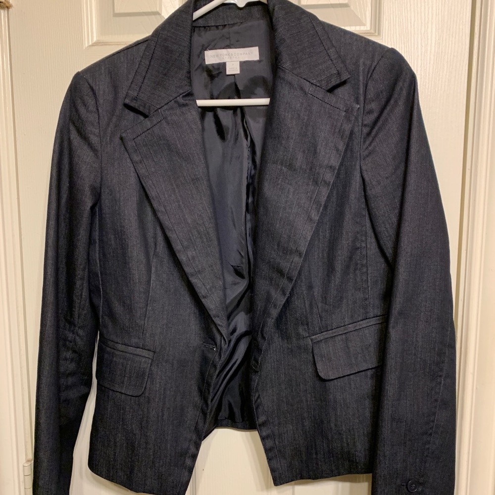 Denim looking blazer